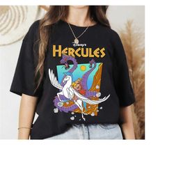 disney hercules hydra classic movie poster shirt, disneyland vacation, unisex t-shirt family matching birthday gift adul