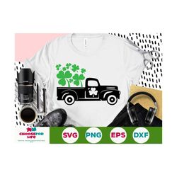 st patricks day svg, truck shamrock svg lucky shamrock, old truck svg st patricks day truck svg files for cricut eps dow