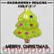 Tree chrismas embroidery design