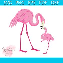 pink flamingo mom and baby svg, happy mothers day svg, family day svg, flamingo svg, pink svg, animal svg, mom svg, fami