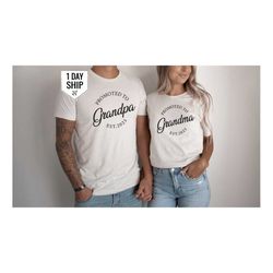 grandma grandpa shirt, promoted to grandpa grandma shirt, grandparents gift, grandma gift, mothers day gift, fathers day