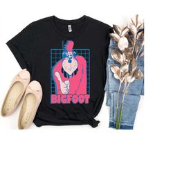 disney a goofy movie bigfoot grid t-shirt, bigfoot 90s portrait shirt, magic kingdom, disneyland family matching shirts,