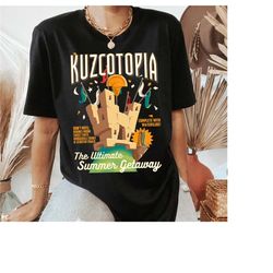 disney the emperor's new groove greeting from kuzcotopia t-shirt, disneyland family trip vacation gift unisex adult t-sh