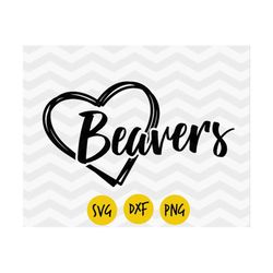 beavers svg, beavers heart svg, beavers pride, i love beavers, forest life, beavers png, digital vector, instant downloa