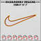 Nike 2 color embroidery design