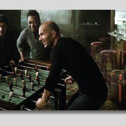 large canvas arts maradona zidane pele playing pinball maradona canvas,zidane canvas,pele canvas,football soccer wall ar