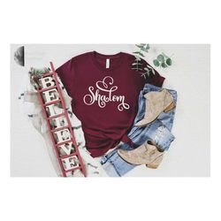 shalom jewish hanukkah shirt, hanukkah gift, hanukkah lights, hanukkah shirt, jewish gift, jewish day