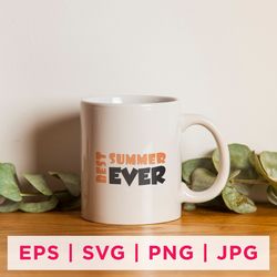 best summer ever summer sticker design