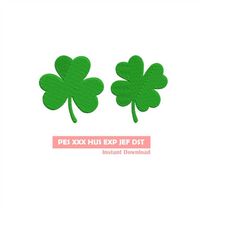 Clover Embroidery design, Embroidery file, Machine Embroidery Design, Embroidery pattern file, Instant Download, lucky c