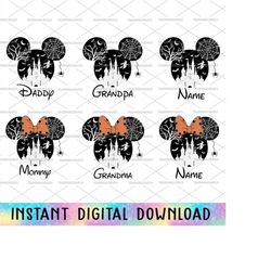 bundle custom halloween svg, halloween mouse svg, spooky season, trick or treat svg, family trip svg, spooky vibes, spid
