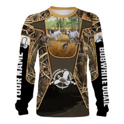 bobwhite quail hunting with english pointer quail hunting dog 3d full printing shirt personalized bird hunting clothes g