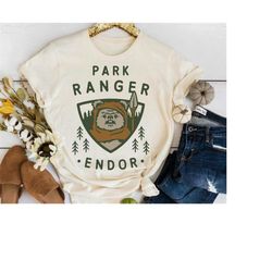 star wars ewok park ranger endor t-shirt, disneyland family matching shirt, magic kingdom, wdw epcot theme park