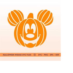halloween svg bundle, pumpkin mouse head svg, sublimation svg, halloween cartoon svg, mickeyy halloween svg, minniee hal