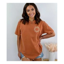 celestial sun vintage boho comfort colors t-shirt, sun shirt, minimalist comfort colors tee, celestial sun shirt, aesthe