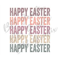 digital png file happy easter stacked printable clip art  dtf waterslide iron on t-shirt sublimation design instant down