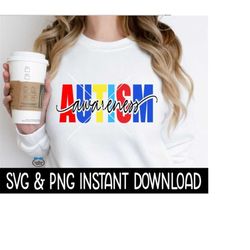 autism awareness svg, autism png file, autism awareness svg instant download, cricut cut files, silhouette cut files, do