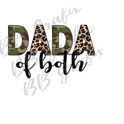 digital png file dada of both army camo cheetah leopard printable waterslide t-shirt dtg printing sublimation design ins