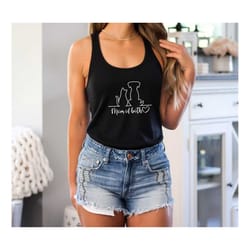 cat and dog lover racerback tank top, cat and dog mom tank top, cat mom tank top, dog mom tank top, dog mama tank top, a
