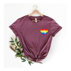 lgbt ally shirt, queer shirt, pride ally shirt, lgbtq shirt for ally, gay pride tee, equality shirt, rainbow hearts shir