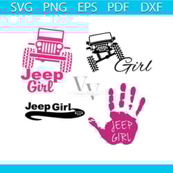 4 designs about jeep girl bundle svg
