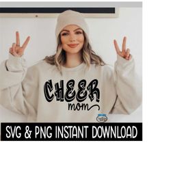 cheer mom svg, cheer mom png, wine glass svg, cheerleader svg, instant download, cricut cut files, silhouette cut files,