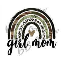 digital png file girl mom camo cheetah leopard rainbow camouflage printable clip art waterslide sticker sublimation desi