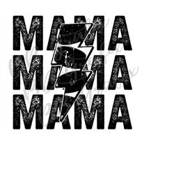 digital png file hockey mama stacked distressed puck lightning bolt mom printable waterslide iron on sublimation design