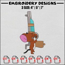 jerry embroidery design, cartoon embroidery, jerry design, embroidery file, embroidery shirt, digital download