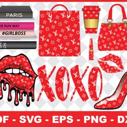 louis vuitton svg, logo brand svg , logo brand dripping ,logo brand svg, famous logo svg