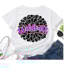 wildcats svg,pom pom svg,wildcats cheer svg,cheerleader svg,wildcats mascot svg,cheer mom svg,wildcats pride,school masc