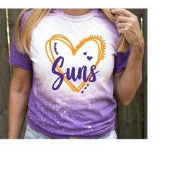 suns heart svg, heart designs mascot svg,suns svg,love suns svg,suns mascot svg,suns cheer svg,suns mom svg,game day sv