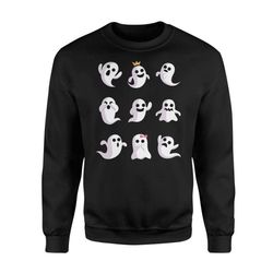 ghost emoji halloween costume &8211 standard fleece sweatshirt