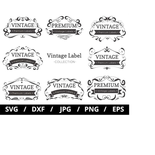 Label Sign Svg Floral frame svg, vintage labels svg, premium label svg, vin | Inspire ...