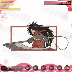 madara embroidery design, naruto embroidery design, anime embroidery file, machine embroidery designs, instant download