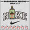 Bottle nike embroidery design