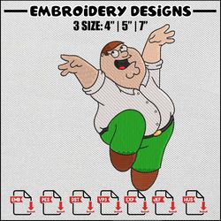 peter embroidery design, family guy embroidery, peter design, embroidery file, embroidery shirt, digital download