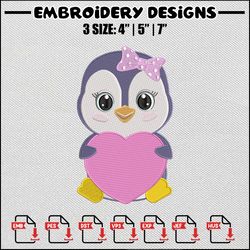 penguin chibi embroidery design, penguin embroidery, penguin design, embroidery file, embroidery shirt, digital download