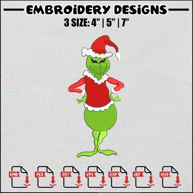 Chrismas man embroidery design