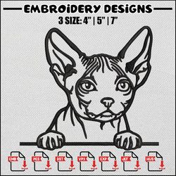 black white cat embroidery design, cat embroidery, cat design, embroidery file, embroidery shirt, digital download