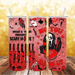 ghost face no you hang up png, 3d tumbler wrap, straight tumbler png design 20oz/ 30oz tumbler png, png file