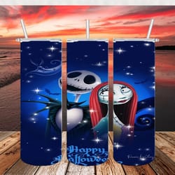 jack and sally skellington tumbler png, 3d tumbler wrap, straight tumbler png design 20oz/ 30oz tumbler png, png file