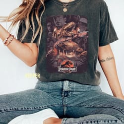 vintage jurassic park shirt, shirt for men women, retro jurassic park entrance with tour jeep shirt,jurassic world shirt