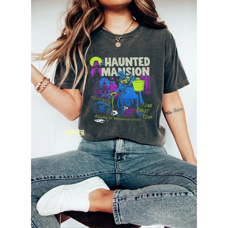 Vintage The Haunted Mansion shirt, Disney The Haunted Mansion Shirt, Disney Halloween Shirt For Men Women