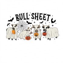 Bull Sheet PNG, Halloween Png, Bull Png, Ghost Cows Png, Funny Cow Png, Fall Png, Cow Lover Png, Spooky Season Png, Inst