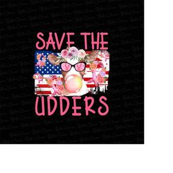 Save The Udders Heifer Png, Breast Cancer Awareness Highland Cow Png, Bandana Cow, Pink Ribbon Png, Breast Cancer Awaren