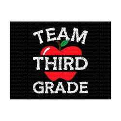 team third grade svg, back to school svg, first day of school, 3rd grade team, third grade svg, teacher gift, hello scho