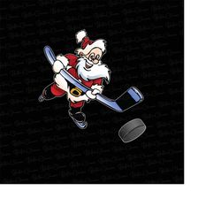 Santa's Favorite Hockey Player For Christmas Png Sublimation Design, Merry Christmas Png, Christmas Hockey Png, Christma
