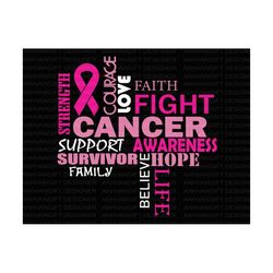 fighting breast cancer svg, cancer survivor svg, awareness ribbon svg,breast cancer shirt, pink ribbon, breast cancer aw
