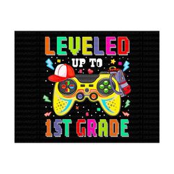 level up to 1st grade svg, back to school svg, game controller, first day of school, 1st grade svg, teacher gift, hello