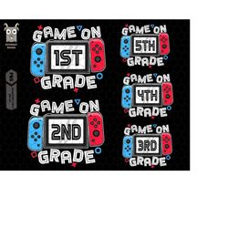 Back To School Png Bundle, 1st Day Of School Png, Game On Png, Play Videos Game Png, Game Controller Png, Gamer Student